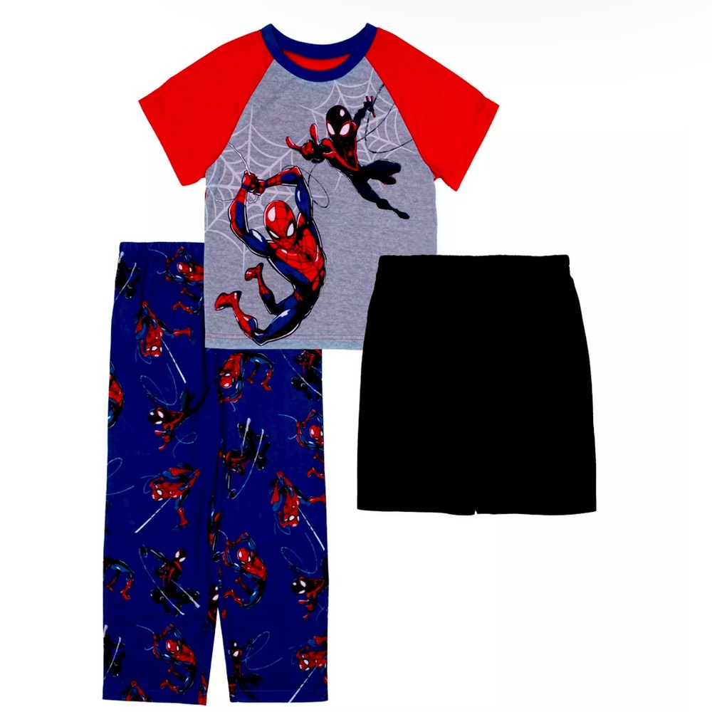 Spiderman "Thwips' 3-Piece Pajama Set with Slipper Socks NEW